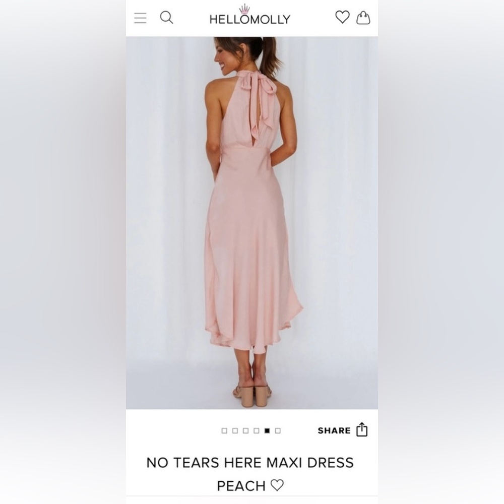 Hello Molly No Tears Here color peach Sz small